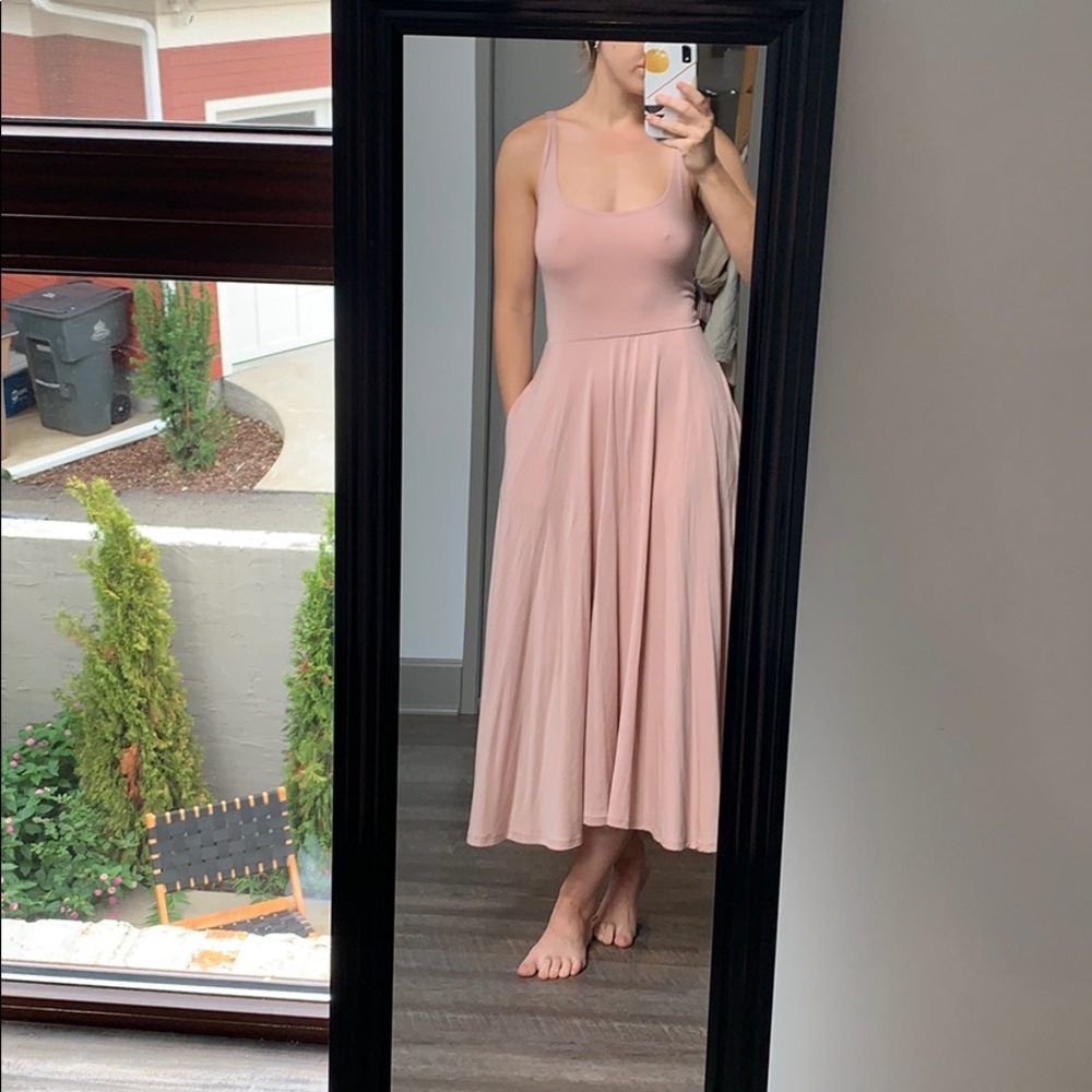 Reformation Mary Tank Dress Pink